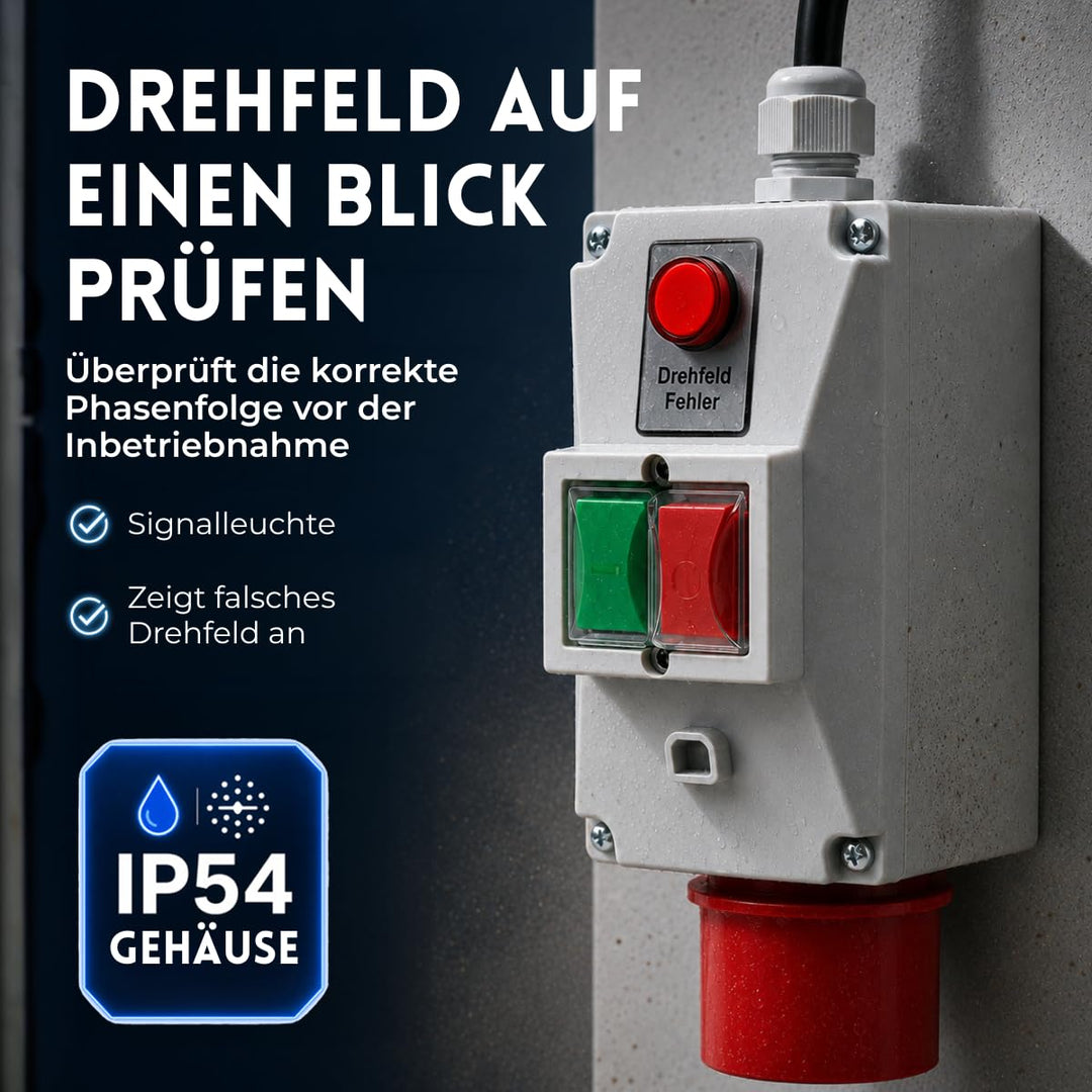 Motorschutzschalter ISKRA MS25 1-1,6A in Gehäuse mit Drehfelderkennung Drehfelderkennung 16A Nennstr