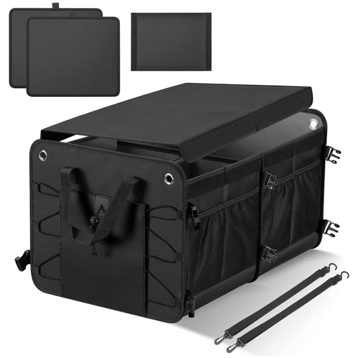 Grosser Auto Kofferraum Organizer mit Deckel – Faltbare Aufbewahrungsbox für SUV und Auto – Wasserdi
