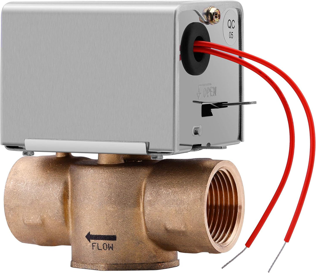 2 Wege Zonenventil 3/4 Zoll 2 Wege Ventil DN20 220V Motorisiertes Ventil 2 Drähte Normalerweise Gesc