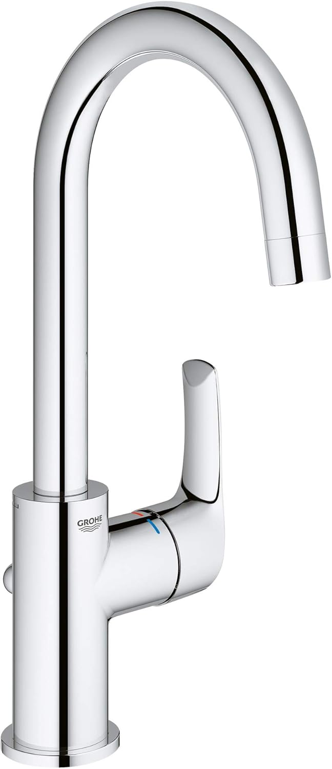 GROHE Eurosmart - Einhand- Waschtischarmatur (wassersparend, L-Size, Schwenkbereich 360°), chrom, 23