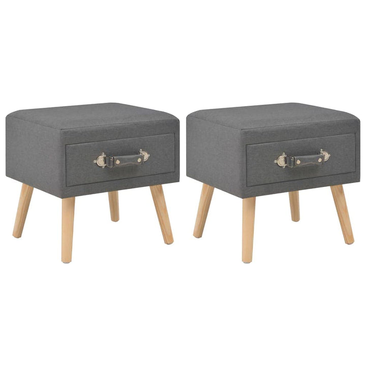 vidaXL 2X Nachttisch mit 1 Schublade Nachtschrank Nachtkonsole Nachtkommode Schlafzimmer Kommode Sch