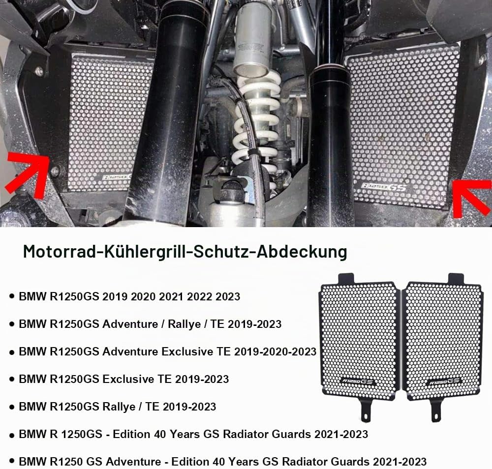 Kühlerschutz Schützende Kühlergrillabdeckung Für R1250GS R 1250 GS Adventure Rallye Exclusive TE 201