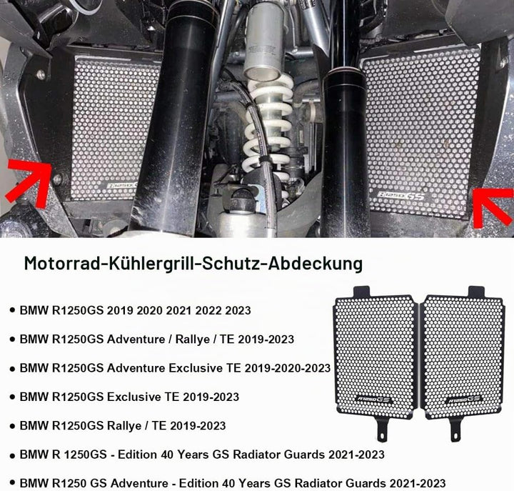 Kühlerschutz Schützende Kühlergrillabdeckung Für R1250GS R 1250 GS Adventure Rallye Exclusive TE 201