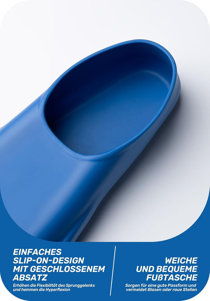 CAPAS Kurze Trainingsflossen für Schwimmen | Komfortable Silikon Schwimmflossen | Kurzflossen | Tauc
