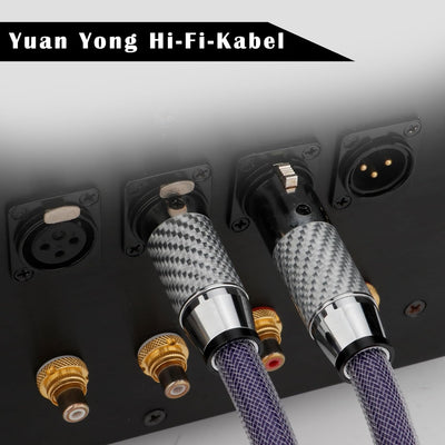 YuanYong XLR Balanced Kabel 1 Paar 18 AWG Mikrofonkabel 8N OCC Kupfer-Einkristall Audiokabel mit Koh