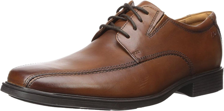 Clarks Herren Stafford Park5_Derby 42 EU Dunkelbraunes Leder, 42 EU Dunkelbraunes Leder