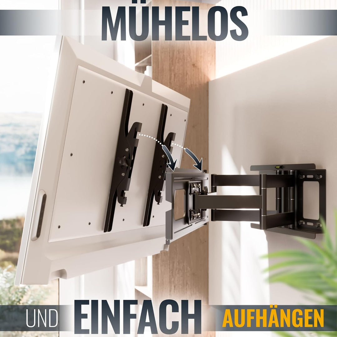 RICOO TV Wandhalterung Fernseher Schwenkbar Neigbar für 40-75 Zoll, Universal TV Halterung R06, Fern