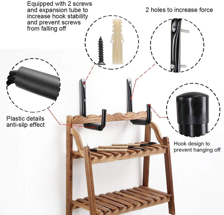 Garage Schwerlast Wandhaken, Leiter Haken aus Festem Metall Storage Hanger Organizer für Kajaks Leit