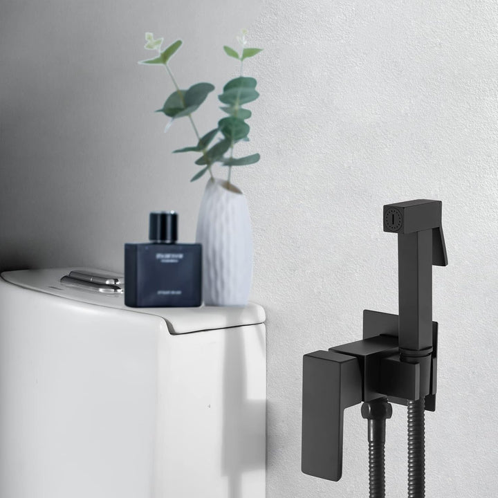 ESOP Bidet Handbrause Toilette Schwarz Messing Bidet Handbrause Sprayer für Bidet Armaturen WC, Bide