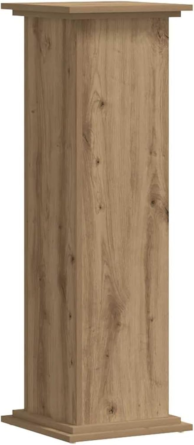 Gecheer Pflanzenständer Artisan-Eiche 33x33x100 cm Holzwerkstoff, langlebig und stabil, für Innenein