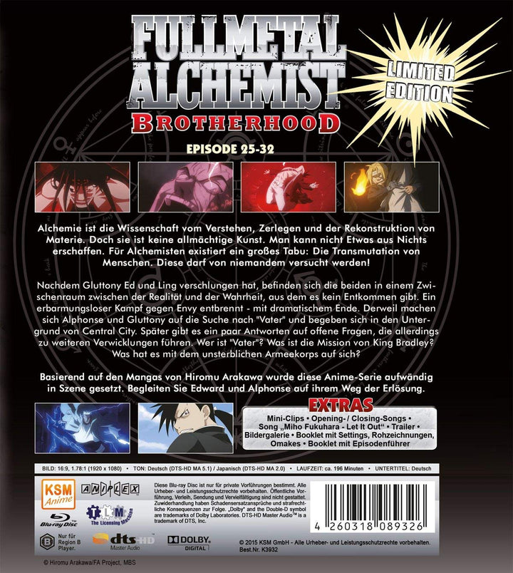 Fullmetal Alchemist: Brotherhood - Vol. 4 (Digipack im Schuber mit Hochprägung und Glanzfolie) [Blu-