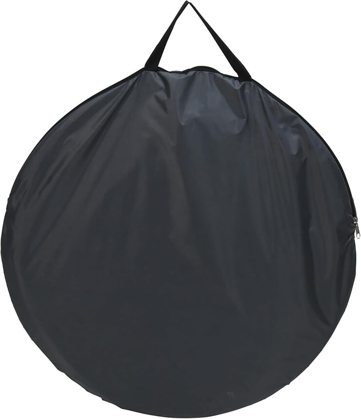 Pop Up Umkleide Wurfzelt Blickdicht mit Reissverschluss - 190 x 110 cm - Camping Toilettenzelt grau