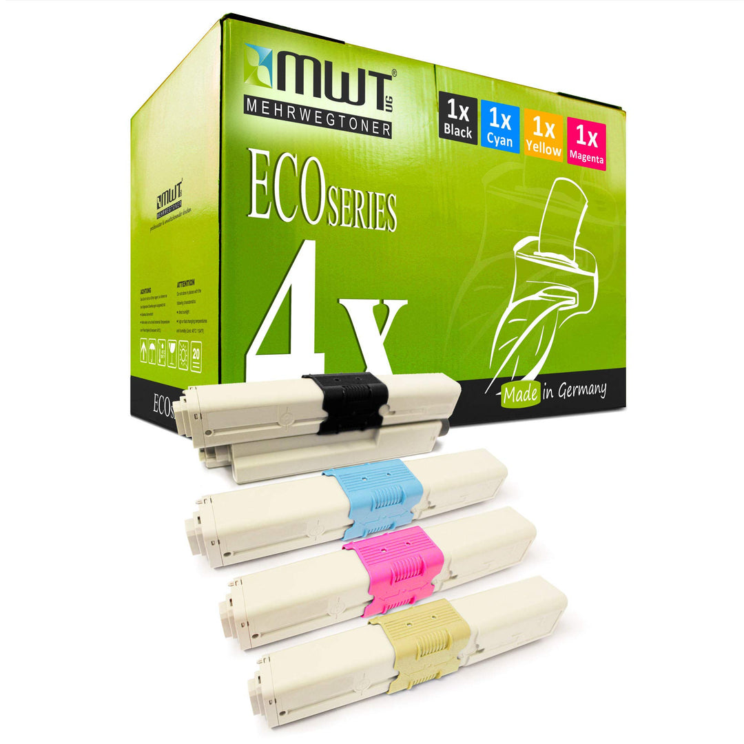 4X Kraft Office Supplies Toner kompatibel für Oki ES3452DN ES5431 ES3452MFP ES5431DN ES3452 ES5462DN