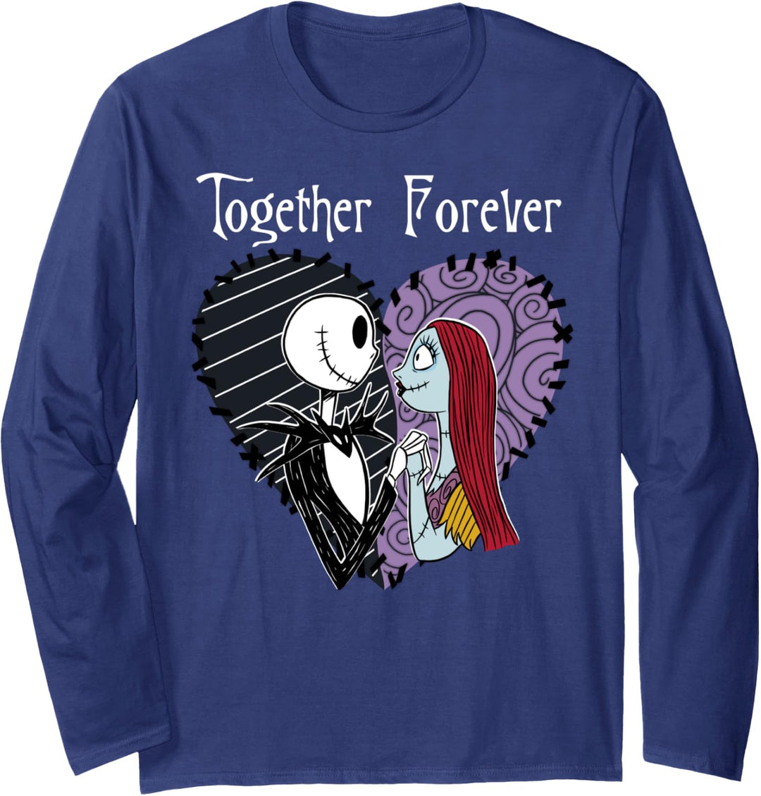 Disney The Nightmare Before Christmas Jack & Sally Together Langarmshirt