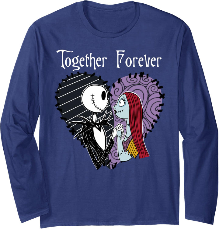 Disney The Nightmare Before Christmas Jack & Sally Together Langarmshirt