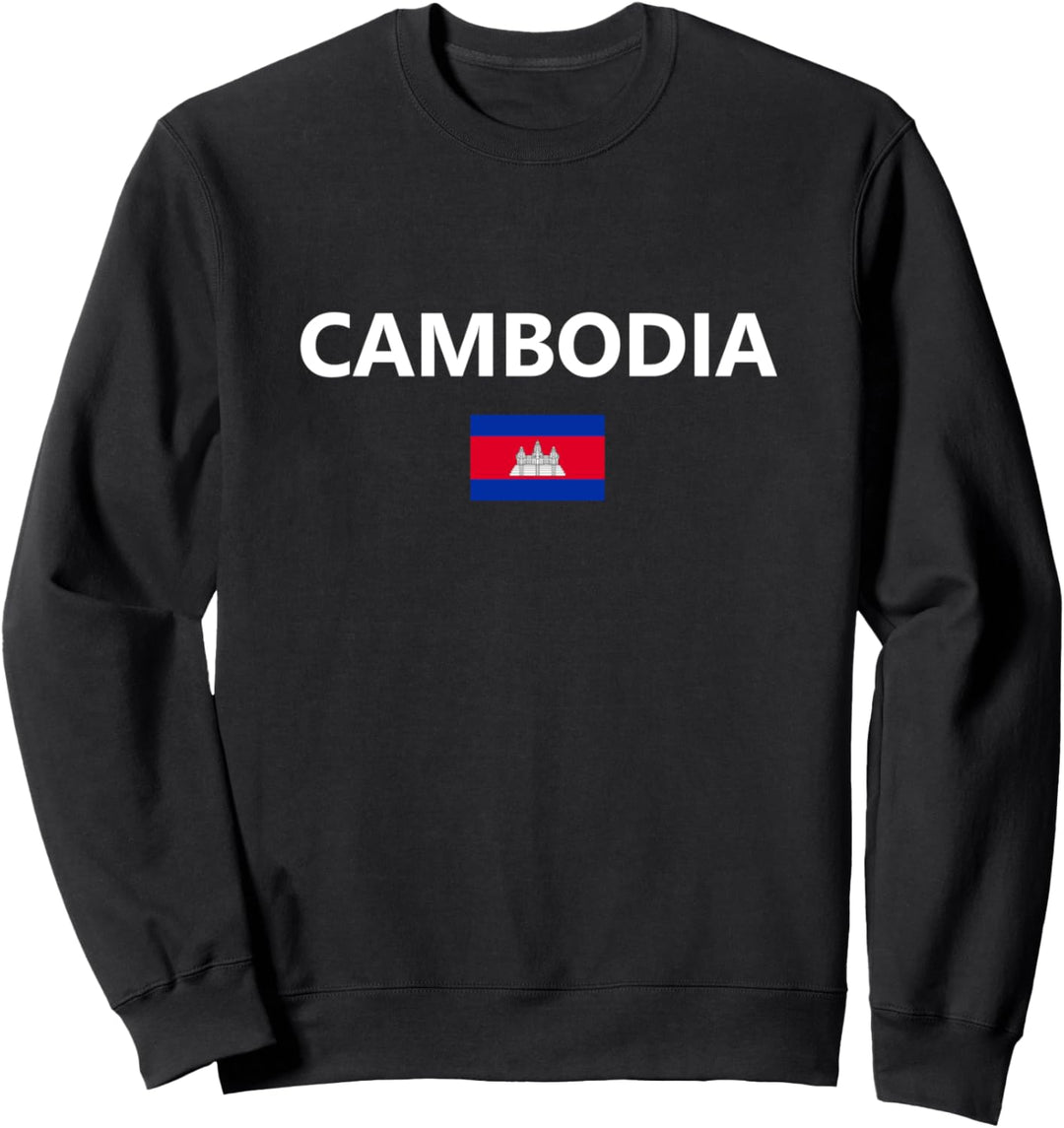 Cambodia Country Flag City Tourist Sweatshirt