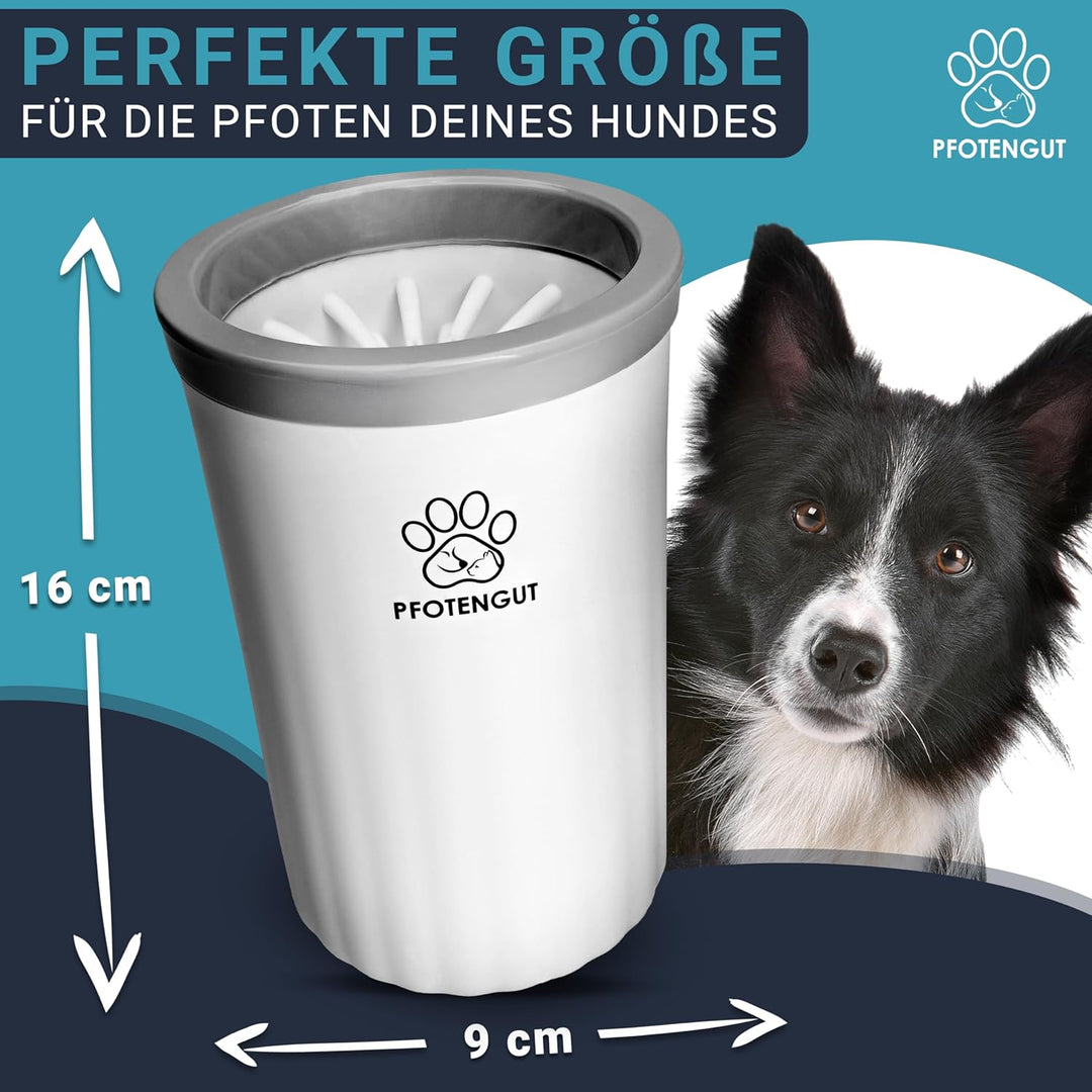 PFOTENGUT® Pfotenreiniger für Hunde [Grösse S&L ] - sanfter Hundepfoten Reiniger für grosse/kleine H