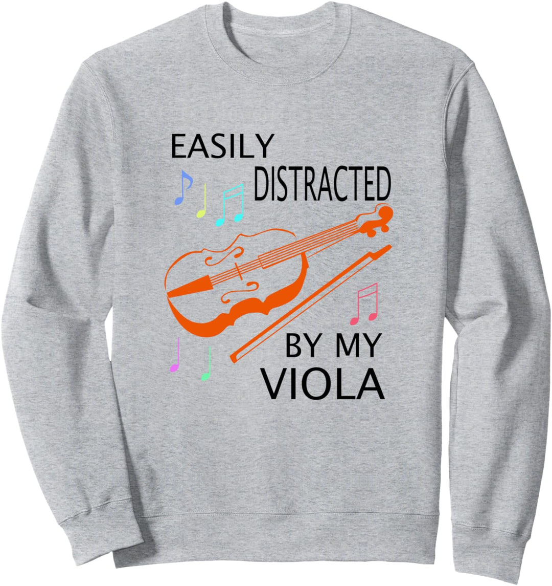 Musiker Musiknoten Bratschist Bratschist Spieler Sweatshirt