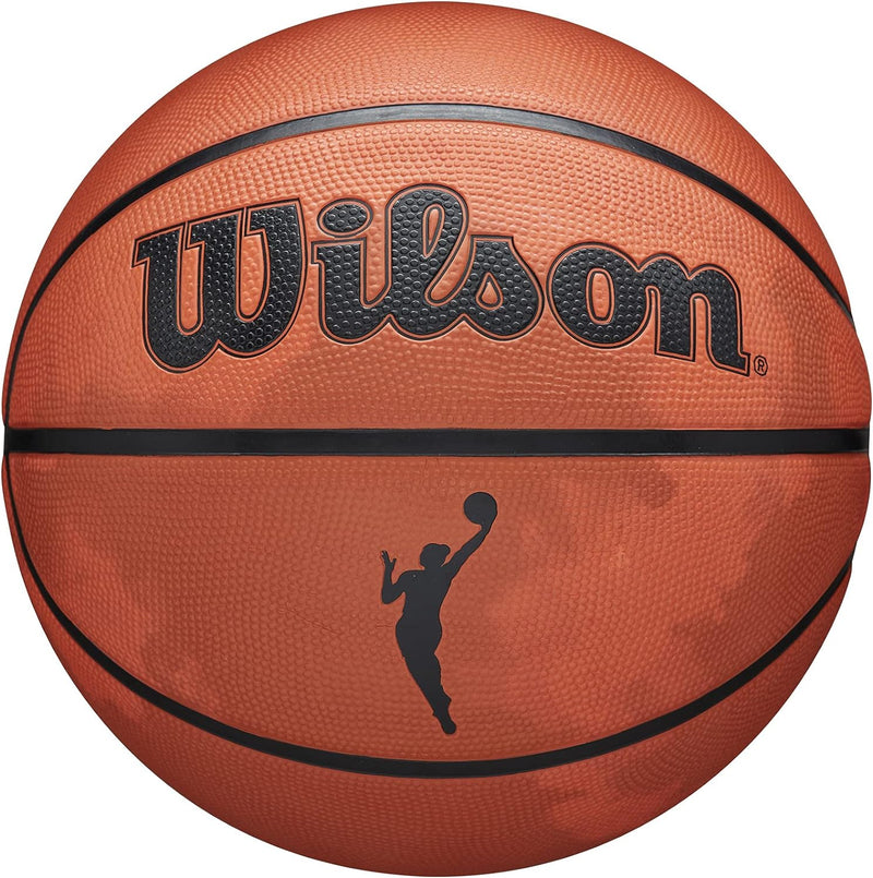 WILSON WNBA Heir Series Basketbälle für Damen, offiziell, Grösse 15,2–72,4 cm Rauchgrau – Orange/Gra