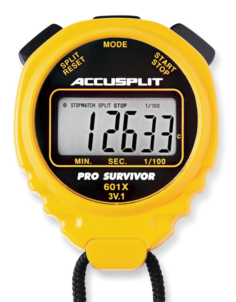 ACCUSPLIT Pro Survivor A601X Stoppuhr, Uhr, extra grosses Display Gelb, Gelb