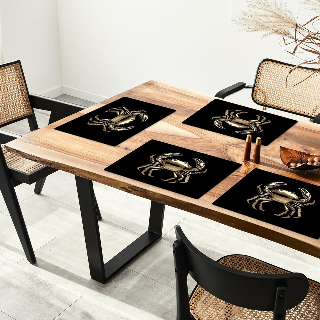 KitchenYeah© Platzsets Abwaschbar 6-Teilig 45x30 cm Tischsets Platzdeckchen Platzset Unterlage Tisch