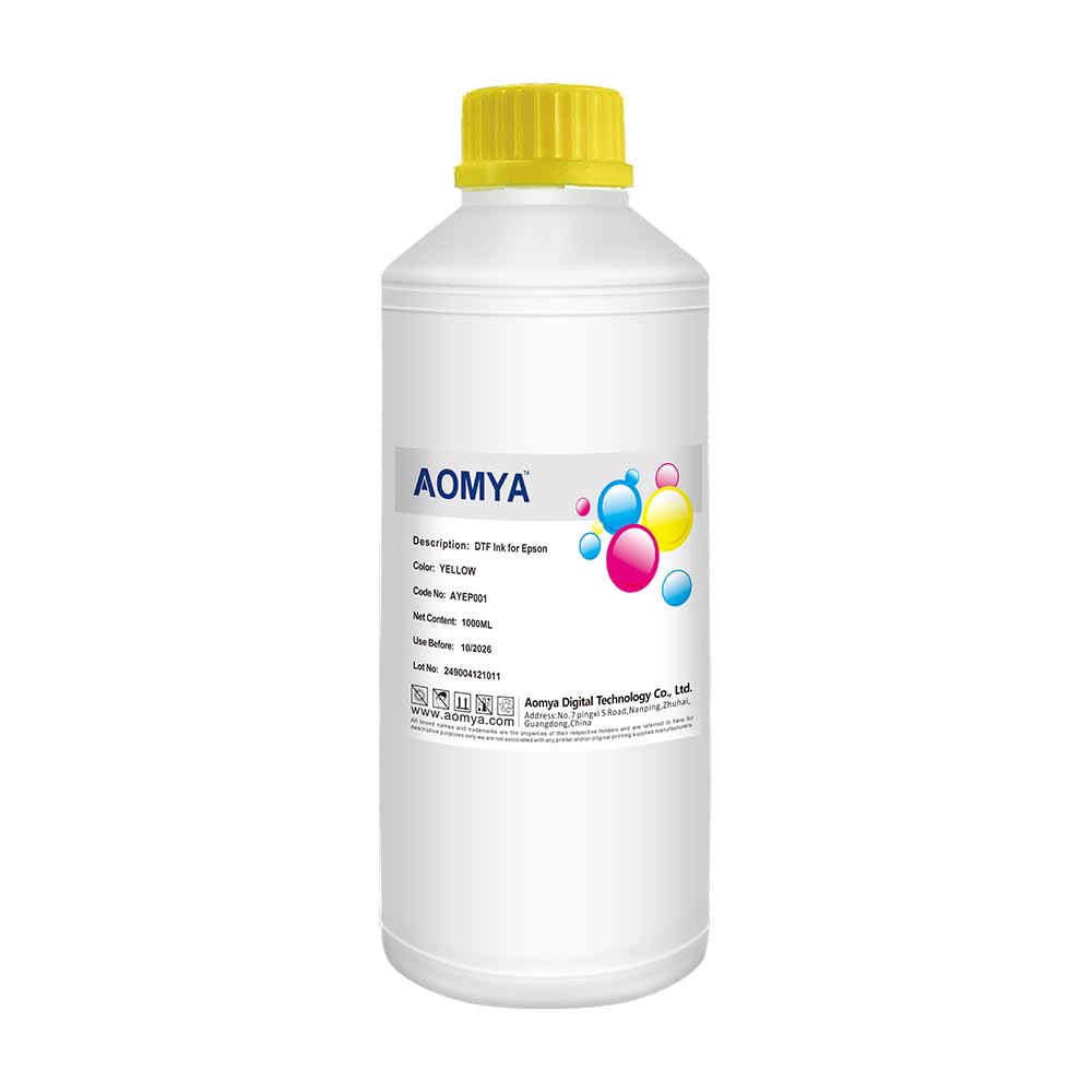Aomya DTF Ink 1000ml Auto-Fill DTF Transfertinte für DTF Film, Nachfülltinte für alle EPN DTF Drucke