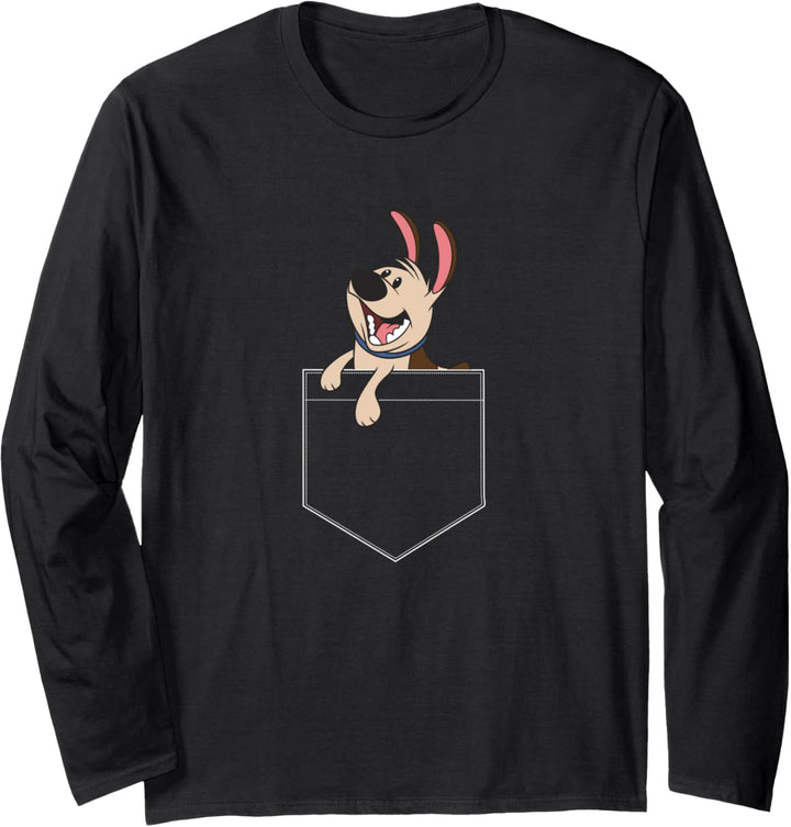 Disney Mulan Little Brother Pocket Langarmshirt