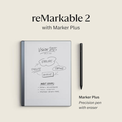 Remarkable 2 - Die Neue Generation der Paper-Tablets (Marker Plus inklusive Radierer) – Schreibe auf