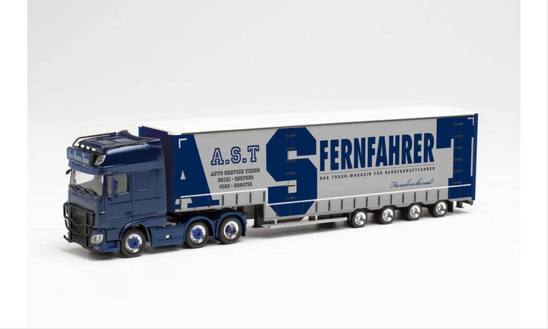 Herpa 314381 - 1/87 DAF XF SSC Euro 6 Volumen-Sattelzug „A.S.T./Fernfahrer“