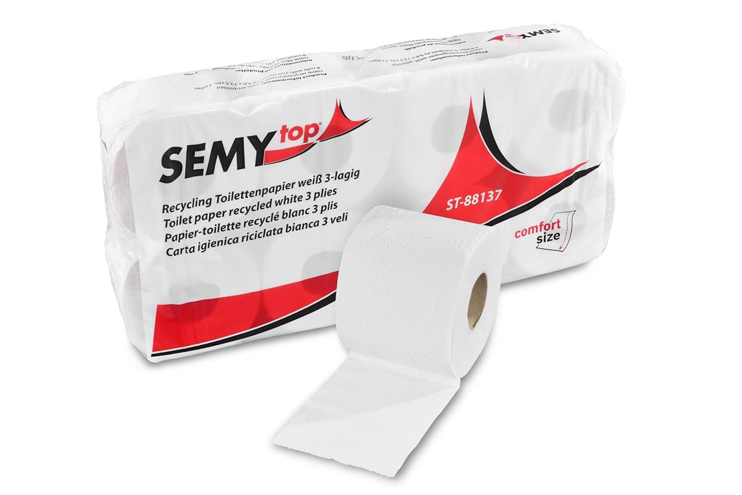 Semy Top ST-88137 Toilettenpapier, Weiss (72-er Pack)