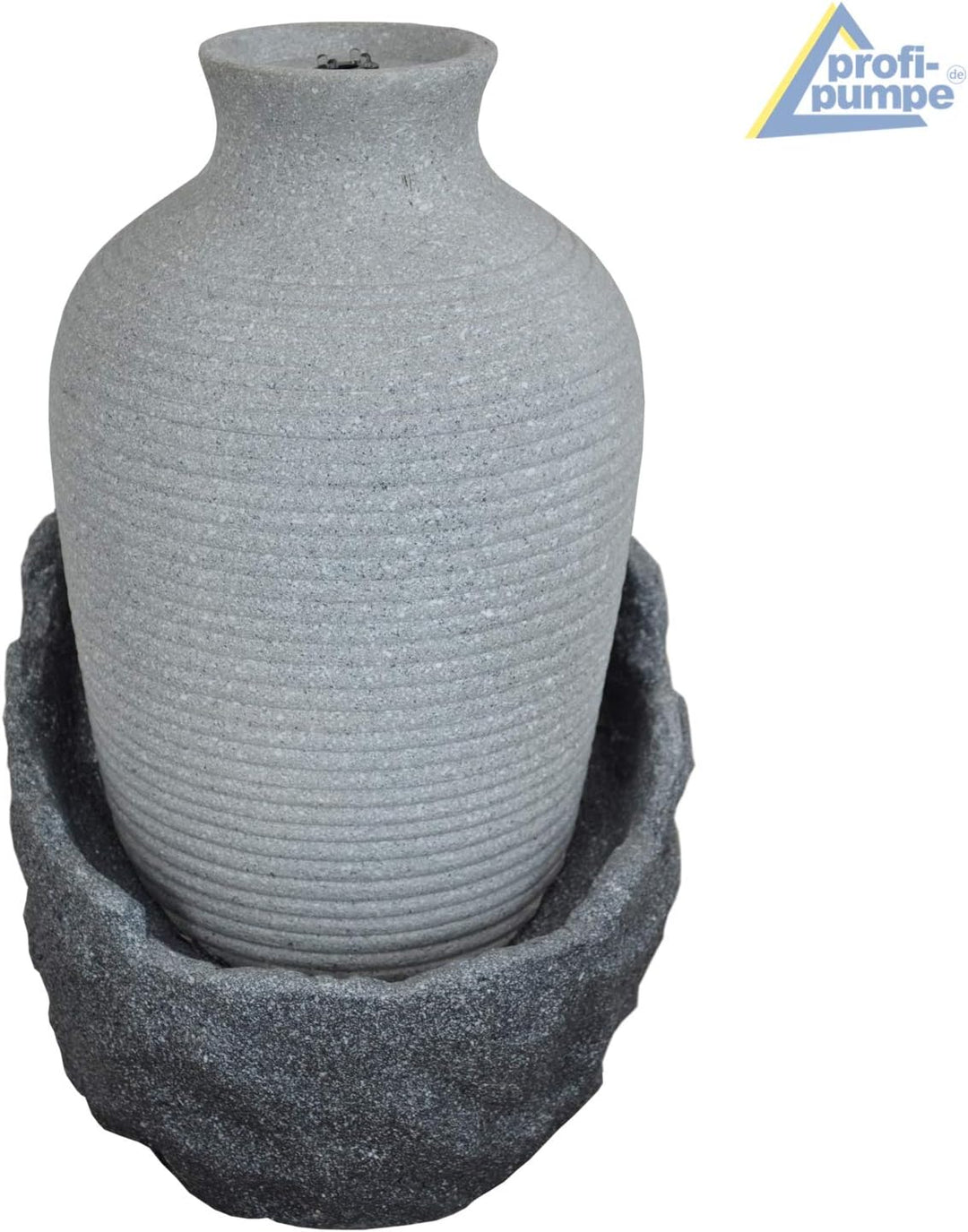 Amur Gartenbrunnen Brunnen Zierbrunnen Zimmerbrunnen Brunnen mit LED-Licht 230V Wasserfall Wasserspi