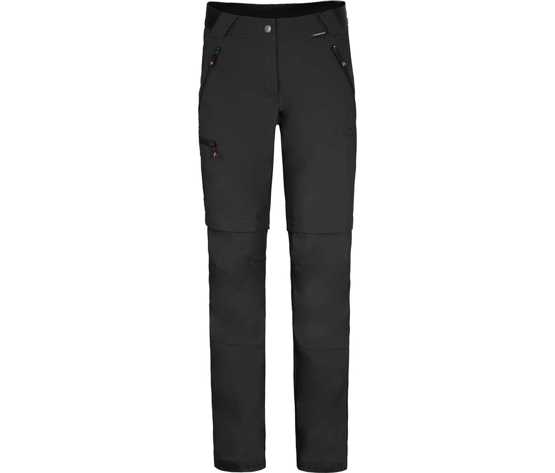 Bergson TESSE Zipp-Off | Damen Softshellhose - Bermuda Zipp Off, elastischer Comfort Bund, leicht, r