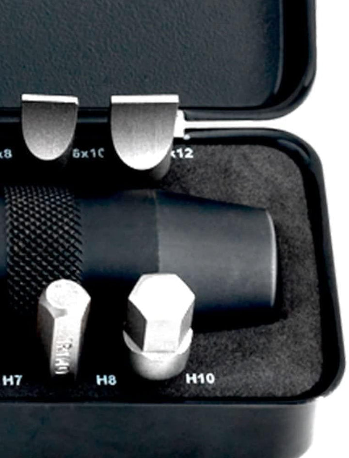 Juego destornillado de impacto 1/2" con adaptador y 18 puntas 5/16", 20 piezas