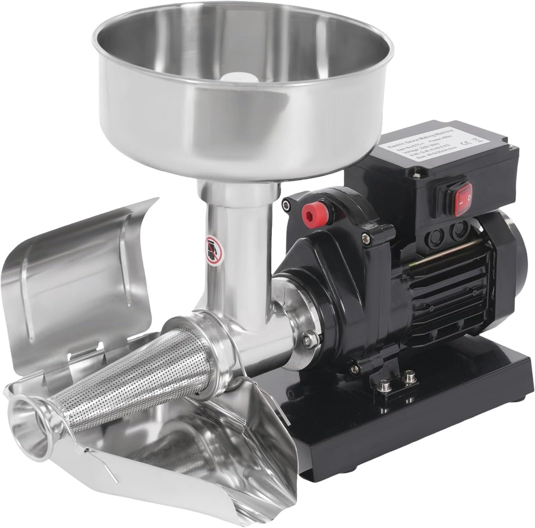 Tomatenpresse Elektrische 450W Tomatenmühle Maschine mit Stampfer und Sieb Passend zu verschiedenen