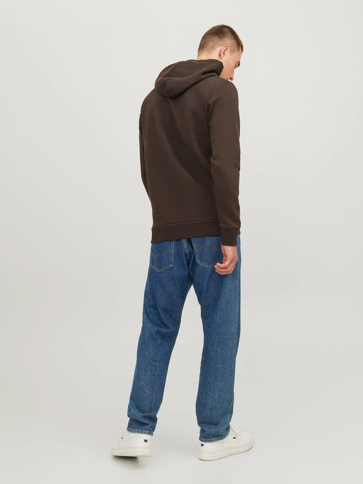 JACK & JONES Male Kapuzenpullover Logo Kapuzenpullover M Braun (Mulch/Reg Fit), M Braun (Mulch/Reg F
