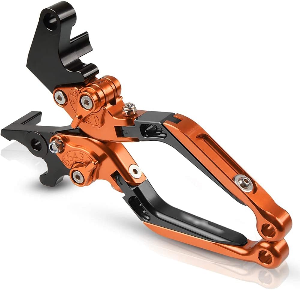 QJY-Motor Part-Store Motorrad Einstellbar Bremskupplungshebel CNC Aluminium für DUKE 125 390 DUKE 20