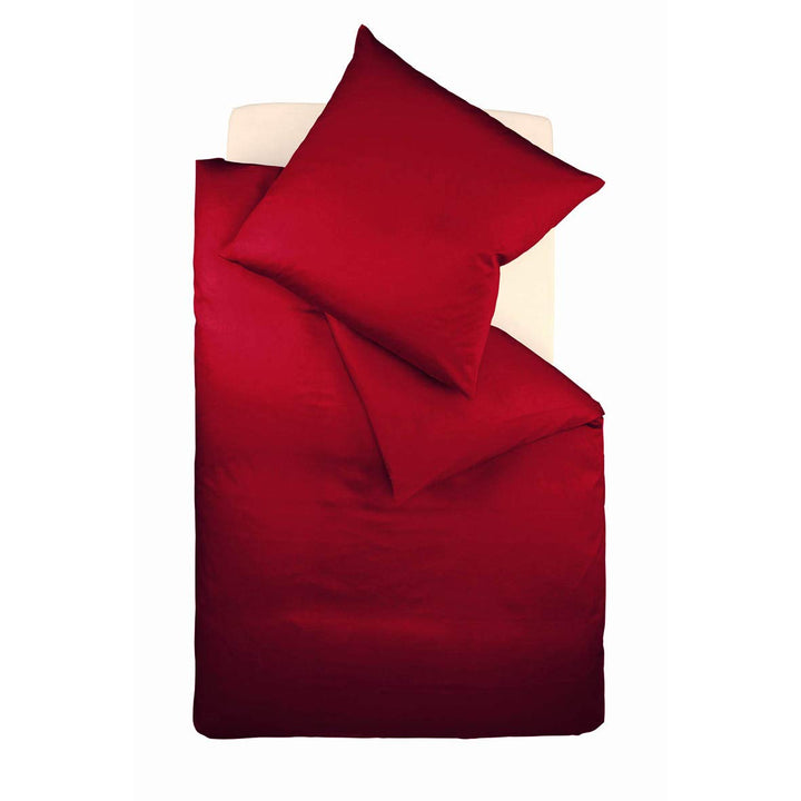 Fleuresse Colours Bettwäsche, Uni-Mako-Satin, dunkelrot, 250 x 200 cm Bordeaux 250/200 Uni, Bordeaux