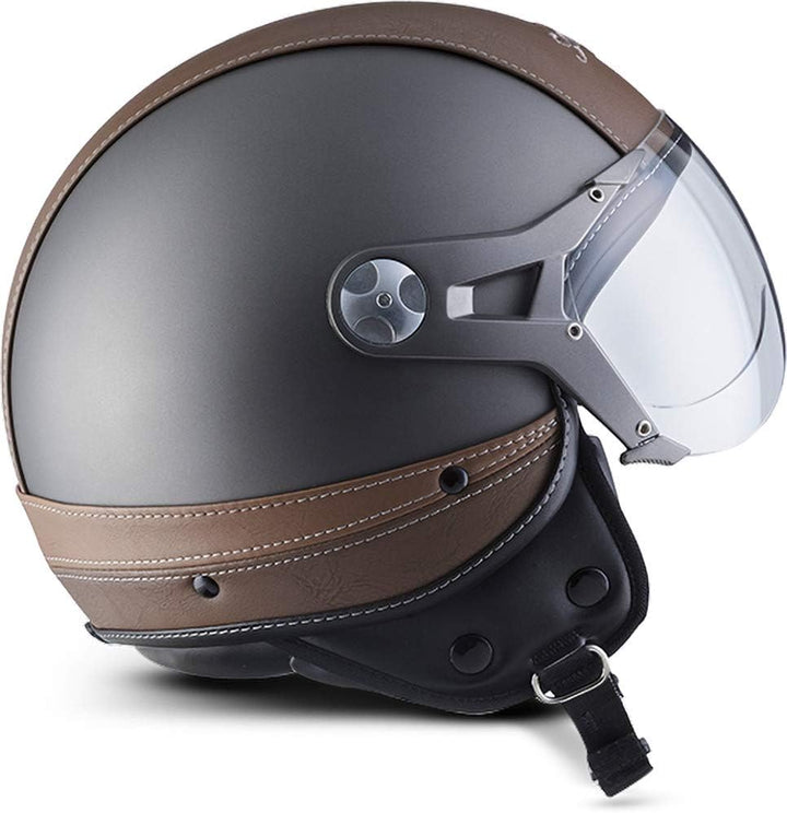Soxon® SP-325 Urban „Titan“ · Jet-Helm · Motorrad-Helm Roller-Helm Scooter-Helm Moped Mofa-Helm Chop