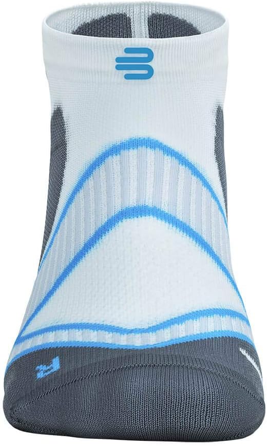 BAUERFEIND Sportsocken Run Performance Low Cut Socks, 1 Paar kurze Laufstrümpfe 38-40 Blau-Weiss, 38