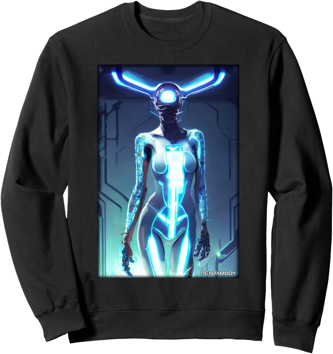 Roboter Zukunft Technik Wissenschaft Sci-Fi Maschine Sweatshirt