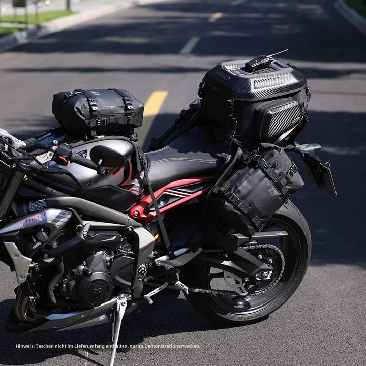 Rhinowalk Motorrad-Satteltasche/Hecktasche/Sitztasche, universelle Satteltaschen-Montagebasis Doppel