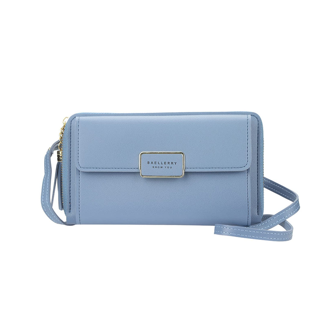 PORRASSO Geldbörse Damen Umhängetasche Handy Mode Portemonnaie PU Geldbeutel Schultertasche für Part