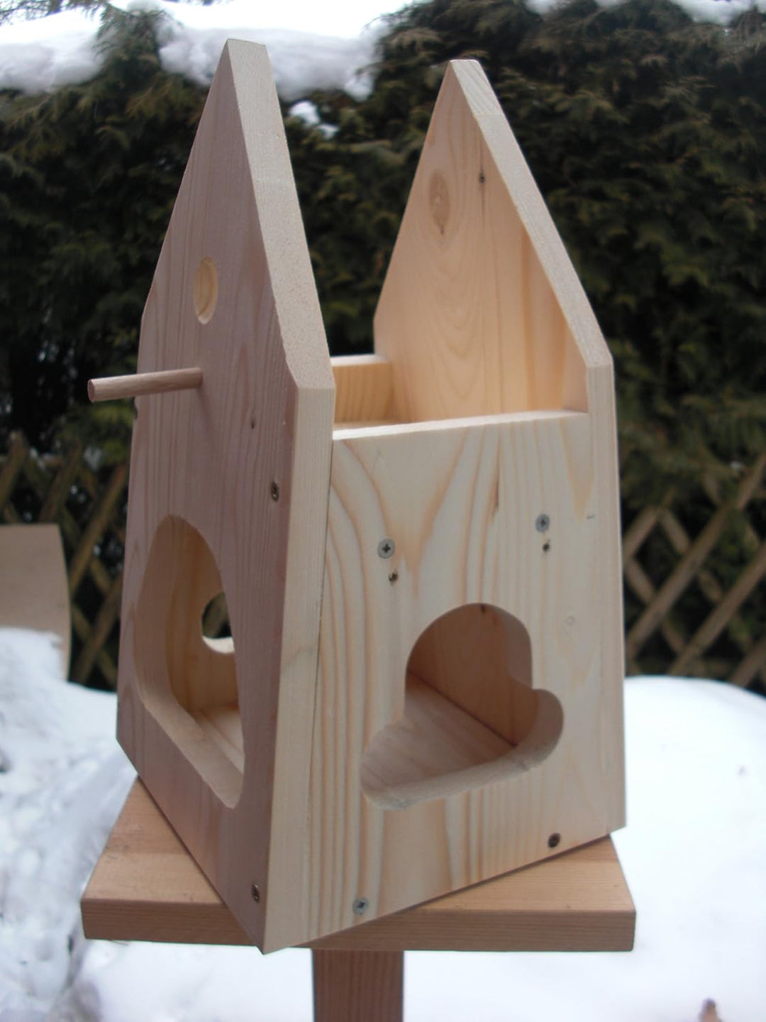 Nistkasten(NB2)-mit Vogelfutterhaus zum selbst Bauen-Bausatz-Vogelhaus-Vogelhäuschen-sauberste Verar