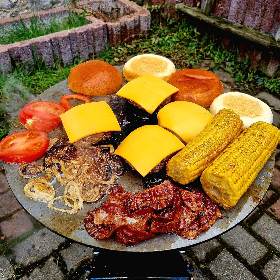 Fire World Raketenofen inkl. 5 mm Grillplatte Rocket Stove Stecksystem aus massivem 3 mm dickem Stah