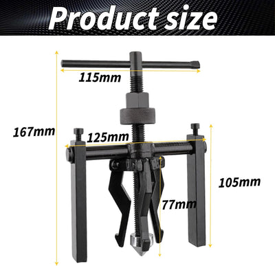 3-Backen Innenlager-Abzieher Lager Abzieher Werkzeug Innenabzieher Für Motorrad Und Auto Aus Chrom-V
