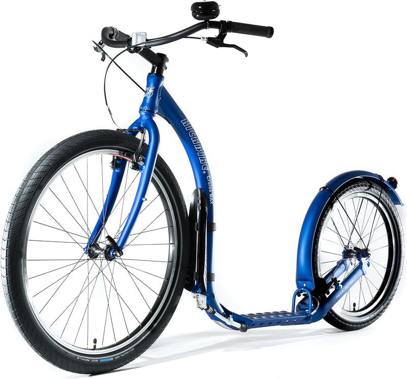 Kickbike Cruise Max 20 - Tretroller für Erwachsene - Scooter Cityroller Finnscoot schwarz/weiss/blau