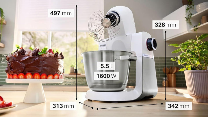 Bosch Elettrodomestici, Serie 6, Küchenmaschine, 1600 W, weiss, MUMS6EW22
