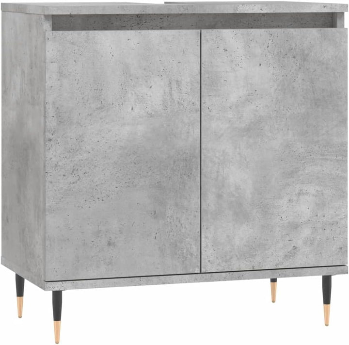 Gecheer Badschrank Badezimmerschrank Badmöbel Mit 1 grosses Fach mit 2 Türen Badezimmermöbel Aufbewa