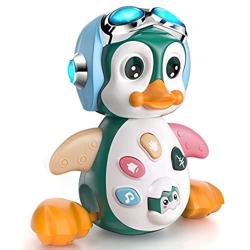 MOONTOY Musik Spielzeug ab 1 Jahr Geschenke für Mädchen Junge,Krabbel Musikspielzeug Babyspielzeug a