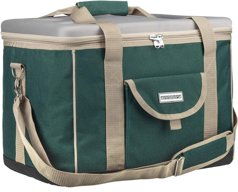 anndora Kühltasche XL 40 Liter - Isotasche Kühlbox Picknicktasche Farbauswahl XL gruen, XL gruen